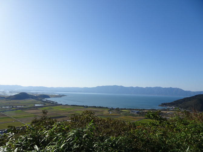 滋賀県八幡山城からの景色